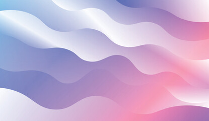 Wavy Background. For Design Flyer, Banner, Landing Page. Vector Illustration with Color Gradient.