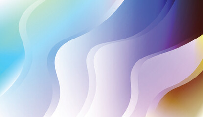 Template Abstract Background With Curves Lines. Design For Cover Page, Poster, Banner Of Websites. Vector Illustration with Color Gradient.