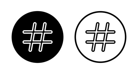 Obraz premium Hashtag icon logo design. hashtag sign and symbol