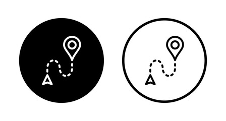 Maps and pin icon logo design. location sign and symbol. geo locate, pointer icon.