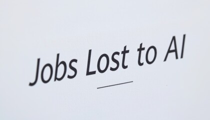Fototapeta premium Jobs affected by artificial intelligence trends