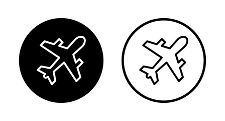 Obraz premium Plane icon logo design. Airplane sign and symbol. Flight transport symbol. Travel sign. aeroplane