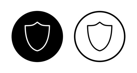 Shield icon logo design. Protection icon. Security sign and symbol