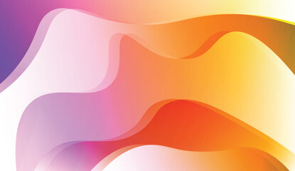 Blurred Decorative Design In Abstract Style With Wave, Curve Lines. For Design, Presentation, Business. Vector Illustration with Color Gradient.