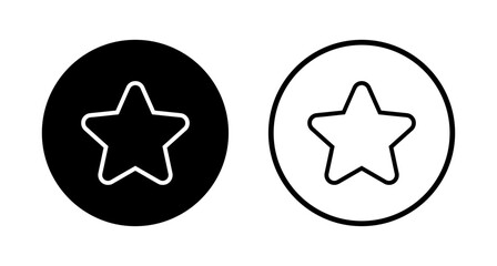 Star icon logo design. rating sign and symbol. favourite star icon