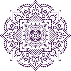 Beautiful flower art and mandala vector design