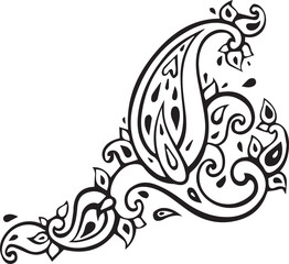 Beautiful flower art and mandala vector design