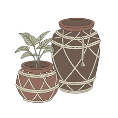 Twine & Terra Pots – Handcrafted Terracotta and Twine Planters for Rustic & Eco-Friendly Home Décor, handmade terracotta pots, rustic plant pots, twine wrapped pots, eco friendly planters.