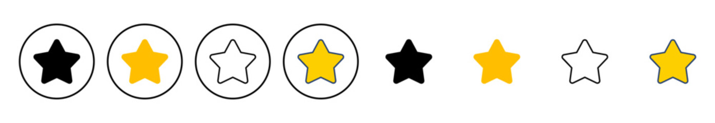 Star Icon vector. rating icon vector. favourite star icon