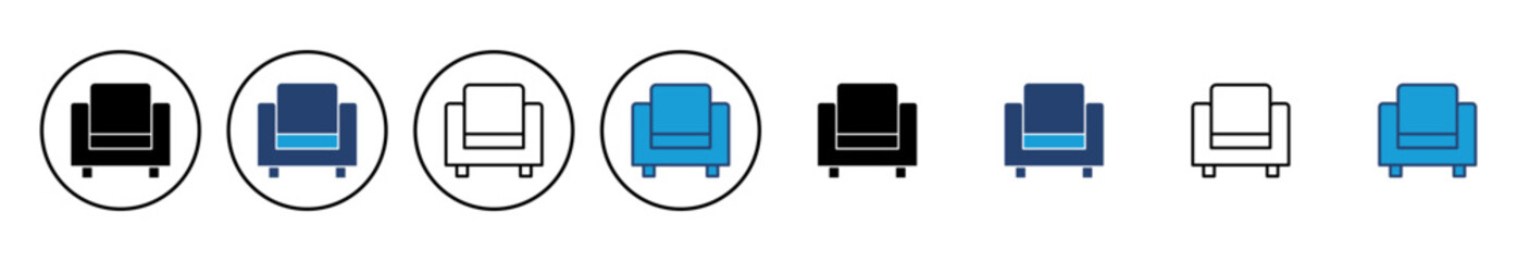 Sofa icon vector. sofa icon illustration