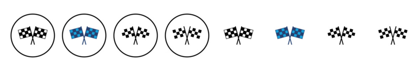 Racing flag icon vector. race flag icon.Checkered racing flag icon