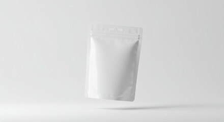 White Pouch Mockup for Food or Product Packaging