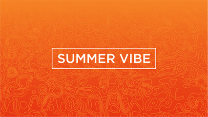 Unique Warm Summer Vibe Typography Poster with Abstract Background for Wallpaper