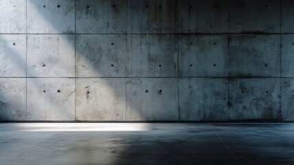 Minimalist concrete wall with clean lines, embodying modern simplicity and architectural elegance
