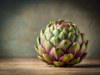 Fototapeta premium Minimalist Thistle Artichoke Vegetable Still Life Photography