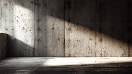 Minimalist concrete wall with clean lines, embodying modern simplicity and architectural elegance

