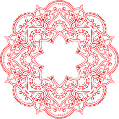 Beautiful flower art and mandala vector design
