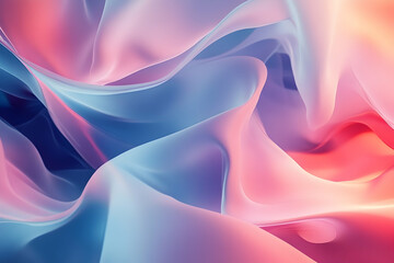Obraz premium Abstract digital design with flowing, pastel hues.