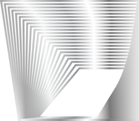 Square dynamic with metallic glowing silver, banner, frame, symbol