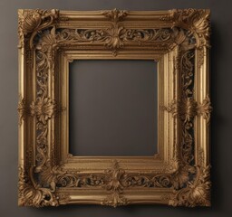 Intricate gilded frames, ornate details, antique aesthetic,  rococo frames,  ornate frames,  silver frames