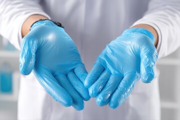 Healthcare action medical professional clinic image clinical environment close-up safety measures