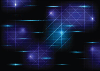 Abstract intersection line glowing light.  Flash of light glowing streaks on dark background. Luminous neon lines wall on transparent background.