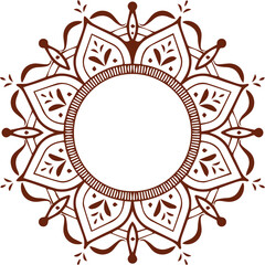 Beautiful flower art and mandala vector design