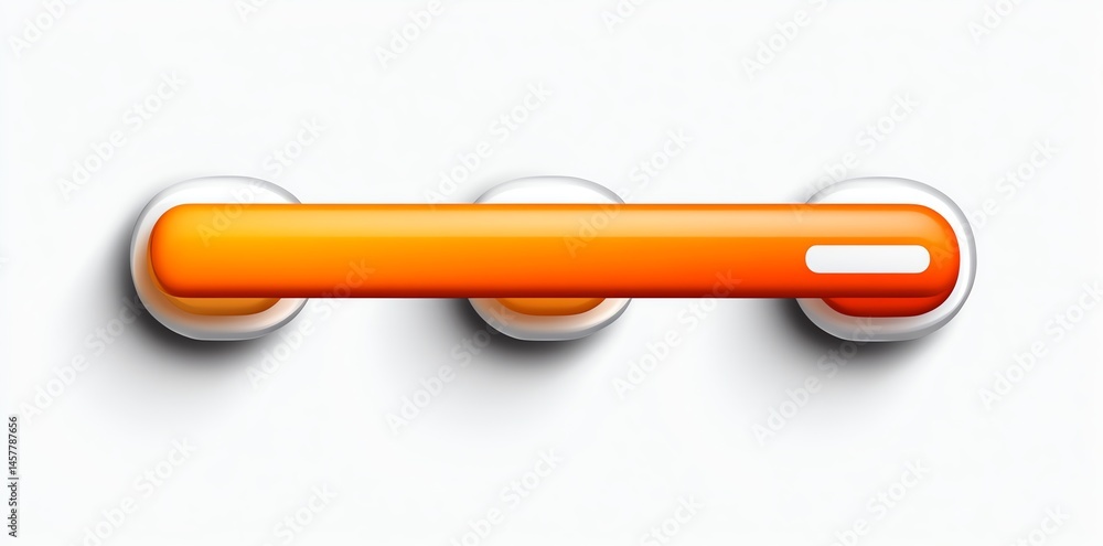 Poster orange slider toggle switch design