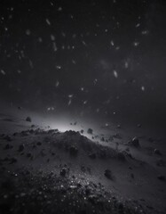 Fototapeta premium Diamond dust scattered across an inky black canvas, a breathtaking night sky , black, deep space