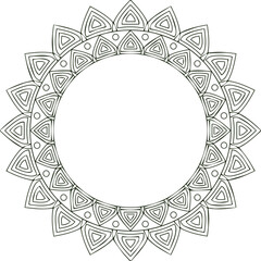 Beautiful flower art and mandala vector design
