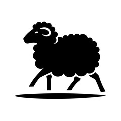 Black Sheep Silhouette: Elegant Animal Icon