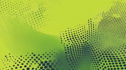 Abstract Green Dot Pattern Graphic Design Green gradient background.  Ecology concept for your graphic design, banner or poster. Vector illustration