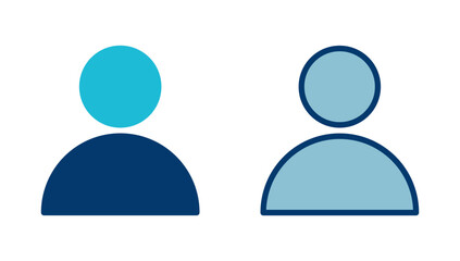 User Icon vector isolated on white background. person sign. people icon.