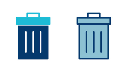 Trash icon vector isolated on white background. trash can icon. Delete icon vector