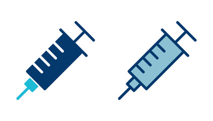 Syringe icon vector isolated on white background. injection icon