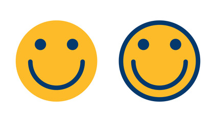 Fototapeta premium Smile icon vector isolated on white background. Smile vector icon. Emoticon Icon vector. Emoji