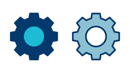 setting Icon vector isolated on white background. setting vector icon. Cog settings Icon Symbol. Gear