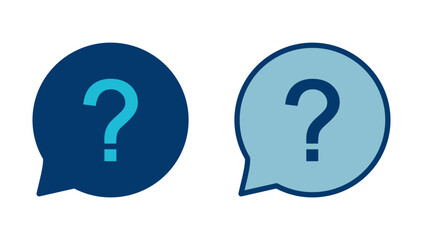 Question Icon vector isolated on white background. Question mark sign. help icon. Faq