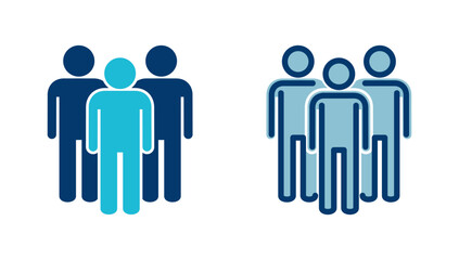 people icon vector isolated on white background. person icon. User vector icon