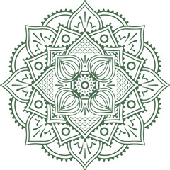 Beautiful flower art and mandala vector design