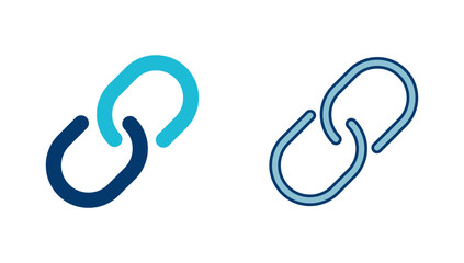 Obraz premium External link symbol icon vector. Link icon isolated on white background. Link vector icon. Hyperlink chain symbol