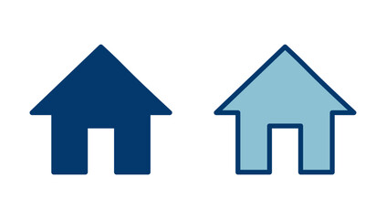 Home icon vector isolated on white background. House vector icon. Address