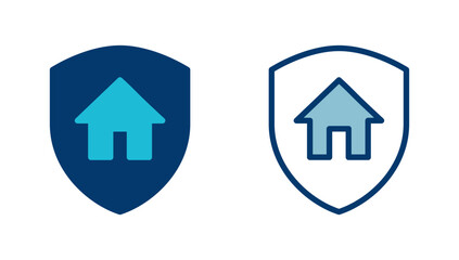 Home insurance icon vector isolated on white background. home protection icon