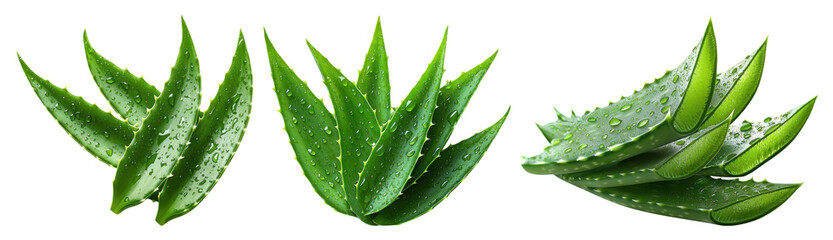 aloe vera plant, isolated on white background