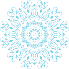 Beautiful flower art and mandala vector design