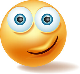 Smileys emojis and emoticons face vector