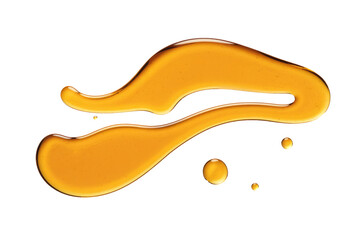 Obraz premium honey liquid drip isolated on white background.