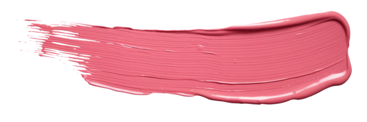 pink paint stroke on white background