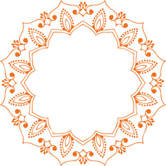 Beautiful flower art and mandala vector design