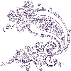 Beautiful flower art and mandala vector design